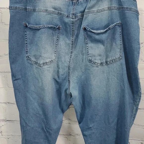 Tinseltown Jeans Boho Hippie Bootcut Stretchy Distressed Pull On Elastic Waist - Picture 6 of 12